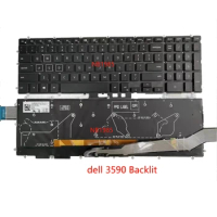 New US English Backlit Laptop Keyboard For Dell G3-3579 3779 3590 G5-5587 5590 G7-7588 7790 7590 No Frame