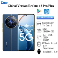 Global Version Realme 12 Pro Plus 5G Snapdragon 7s Gen 2 50MP Sony IMX890 OIS Camera 6.7 Inch OLED 5000mAh 67W NFC OTA