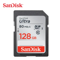 SanDisk Ultra Memory Card 128GB 64GB SD Card 32GB 16GB Class10 80MB/s SDHC SDXC UHS-I Flash Cards U3/U1