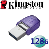 【Kingston 金士頓】128GB DTDUO3CG3 DataTraveler Type-C USB3.2 隨身碟(平輸 DTDUO3CG3/128GB)