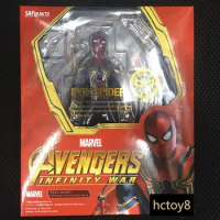 Hot Toys Marvel Avengers Anime Figures SHF Spider Man Upgrade Suit SpiderMan PVC Action Figure Collectable Model Doll Fans Gift