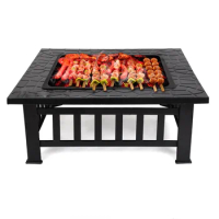 Barbecue rack Home Outdoor Charcoal Carbon Grill Carbon Fire Garden Grill Table Large Size Multifunction carbon BBQ grill stove