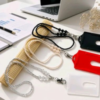 LANYARD ID CARD HOLDER KRISTAL Merah Muda