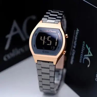 ALEXANDRE CHRISTIE AC 9384 / AC9384 DIGITAL WANITA. GARANSI RESMI 1THN - green rosegold black