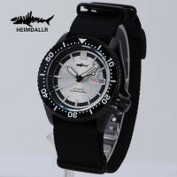 Heimdallr Luxury Titanium SKX007 Men Sports Watch Double Calendar Date Sapphire 20Bar Luminous NH35 Automatic Mechanical Watch
