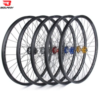 Bolany MTB Wheelset 26/27.5/29er Clincher Disc Brake Quick Release 32H Front Rear Bicycle Wheels Tubeless Ready Rim Cycling Part