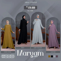 Gamis Maryam Kaftan dari Aline material linica premium