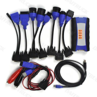 Fornexiq USB-Link 2 with OBDII cable 6 &amp;9 Pin Deutsch Cables Diesel Truck Diagnostic USB Link Heavy Duty Truck scanner tool