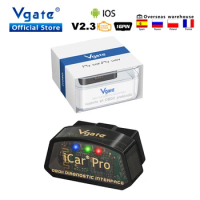 Vgate iCar Pro elm327 V2.3 Car Diagnostic Scanner OBD2 OBD 2 ELM327 Bluetooth-Compatible Auto Tool For IOS/Android code reader