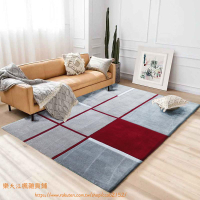 歐式臥室地毯 幾何色塊晴綸沙髮毯客廳滿地毯●江楓雜貨鋪