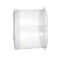 Plastic Transparent Cake Box Round Cake Packaging Boxes Organizer for Home Dessert Shop (White Single-layer) (6inch)