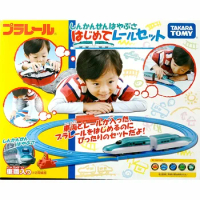 Takara Tomy Plarail Pla Rail Series E5 Shinkansen Hayabusa First With Railroad Set 2-Car + Oval Track Train Toy Electric track