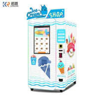 Haloo Frozen Food Smart Machine 50 Flavors Ice Cream Maker Automatics Cone Machine For Sale