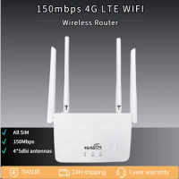 LTE CPE 4G router 300Mbps CAT4 16 wifi users RJ45 WAN LAN Wireless Modem 4G SIM card Wi Fi Router For ALL SIM With SIM Card Slot