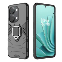 For OnePlus Nord 3 5G Case OnePlus Nord 2 3 5G Cover Housing Shockproof Armor PC + Silicone Stand Protective Phone Back Cover