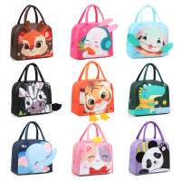 Bento bag, small tote bag, large capacity, cute children's lunch bag with lunch box, portable and in