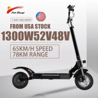 10 Inch Road Tire Electric Scooter Folding Waterproof Scooter Electric with LCD Display 20AH 48V/52V Lithium Battery EScooters