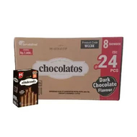 Chocolatos Wafer Roll 14g - Dark Chocolate Flavour (1 dus/8 box)