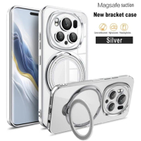 Luxury Transparent Clear Case for Huawei Mate 60 Pro Plus 50 40 30 20 P60 P50 P40 P30 Pro Protective Case for Magsafe Wireles