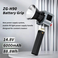 ZGCINE ZG-H90 Battery Grip Power Bank Hand Grip for Zhiyun G60 X100 Aputure Amaran 60D 60X Nanlite