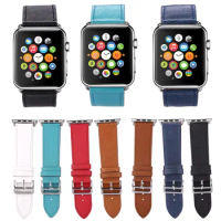Cross Cowhide Replacement Strap For Apple Watch Series 4 3 2 1 Genuine Leather Band For iWatch 40mm 44mm 42mm 38mm Watchband