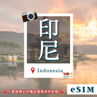 印尼eSIM 4G高速網路吃到飽 3-10天