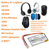 180mAh battery for LOGITECH UE310,UE3500,UE4500,G502,G304,G703,Wireless Headset H600,A-00031,G Pro,G-502
