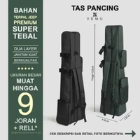 TAS PANCING BAHAN TEBAL DAN PREMIUM BAHAN KANVAS TERPAL JEEP 120cm hitam 120cm