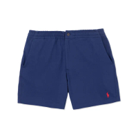 【RALPH LAUREN】RL POLO 經典刺繡小馬透氣棉短褲 休閒褲-深藍色(平輸品)