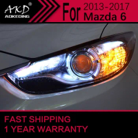 Car Lights for Mazda 6 LED Headlight 2013-2016 Mazda6 Atenza Head Lamp Drl Projector Lens Automotive Accessories