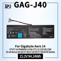 GAG-J40 Replacement Laptop Battery for Gigabyte Aero 14 V7 K7 14-P64WV6 14-W-CF2 15 15X Aorus X5 V6 V7 V8 X7 Dt V6 V7 V8 9NJM1