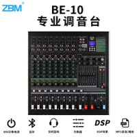 Processing Be-10 Channel Audio Mixer Double 7 Segment Balanced Recording Grouping 16dsp Recording and Broadcasting Room Singing