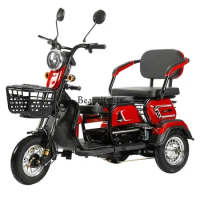Small Electric Tricycle Pick-up Children Elderly Battery Car Disabled Three Seats