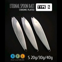 Umpan Pancing Spoon Chrome S 20 Gram/30 Gram/40 Gram 40 Gram