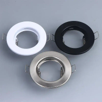 LED Downlights Frame pusingan perlawanan laras Downlight Led pemegang Cutout untuk GU10 mentol pemeg