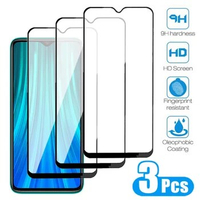 3PCS Full Tempered Glass For Xiaomi Redmi 8 8A 9 9A 9C 9T Screen Protector Redmi Note 8 9 Pro Max 8T 9T 9S Protective Glass Film