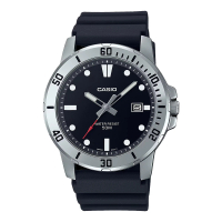 【CASIO 卡西歐】運動風格 指針男錶 膠質錶帶 防水50米 日期顯示 MTP-VD01(MTP-VD01-1E)