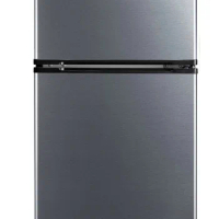Arctic King 3.2 Cu ft Two Door Mini Fridge with Freezer, Stainless Steel, E-Star, ARM32D5ASL