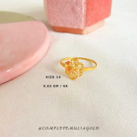Cincin Emas Dewasa MDL Araban 6K Complete Mulia