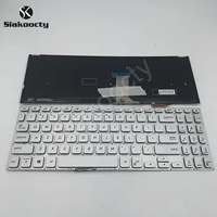 Siakoocty New US Keyboard For ASUS VivoBook S15 S530UA S5300F/FN/UN X530/M K530/FA Y5100UB Silver Backlit Keyboard