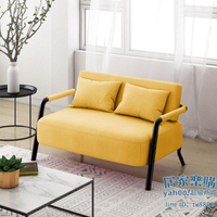 沙發 北歐沙發小戶型簡約現代雙人鐵藝簡易日式出租房單人布藝客廳沙發