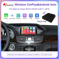 Road Top Wireless Carplay for Mercedes Benz E Class W212 NTG4.5 Plug And Play Android Auto Airplay Mirror Link USB Video Cameras