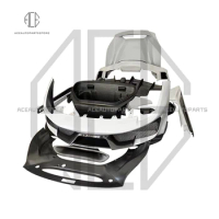 Dry Carbon Fiber Body kit For Ferrari 488 Engine Hood Front Bumper Side Skirts CF Diffuser Rear Spoiler For 488 GTB Spider