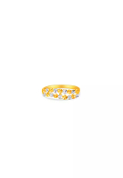 MJ Jewellery 375/9K Gold Minimalist Ring C33