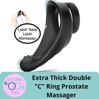Extra Thick Double Cock Ring Prostate Alat Bantu Pemuas Sex Toys Pria Type A
