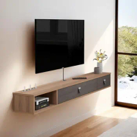 Floating TV Shelf,70'' Wall Mounted Floating TV Stand Unit Media Console Wall TV Console Cabinet Media Entertainment Shelf