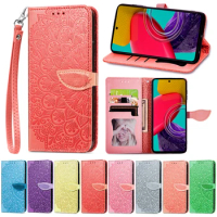 For TCL 10 LITE 10L 205 L10 Pro 4X 5g T601DL Phone Case 3D Embossed Floral Bohemian Wallet Cases For Case Flip Cover
