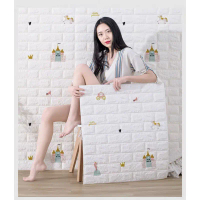 ถูกสุด พร้อมส่ง70*77cm รวลายอดฮิต ขนาดใหญ่พิเศษ ลายอิฐ ลายการ์ตูน วอลเปเปอร์ผนัง3d วอลเปเปอร์3มิติ W