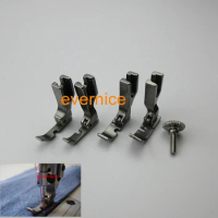 4 LEFT+RIGHT NARROW WIDE HINGED CORDING ZIPPER FEET/FOOT for JANOME 1600P