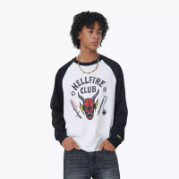 Celciusmen CELCIUS Stranger Things All Star Kaos Lengan Panjang LIN001719C Putih